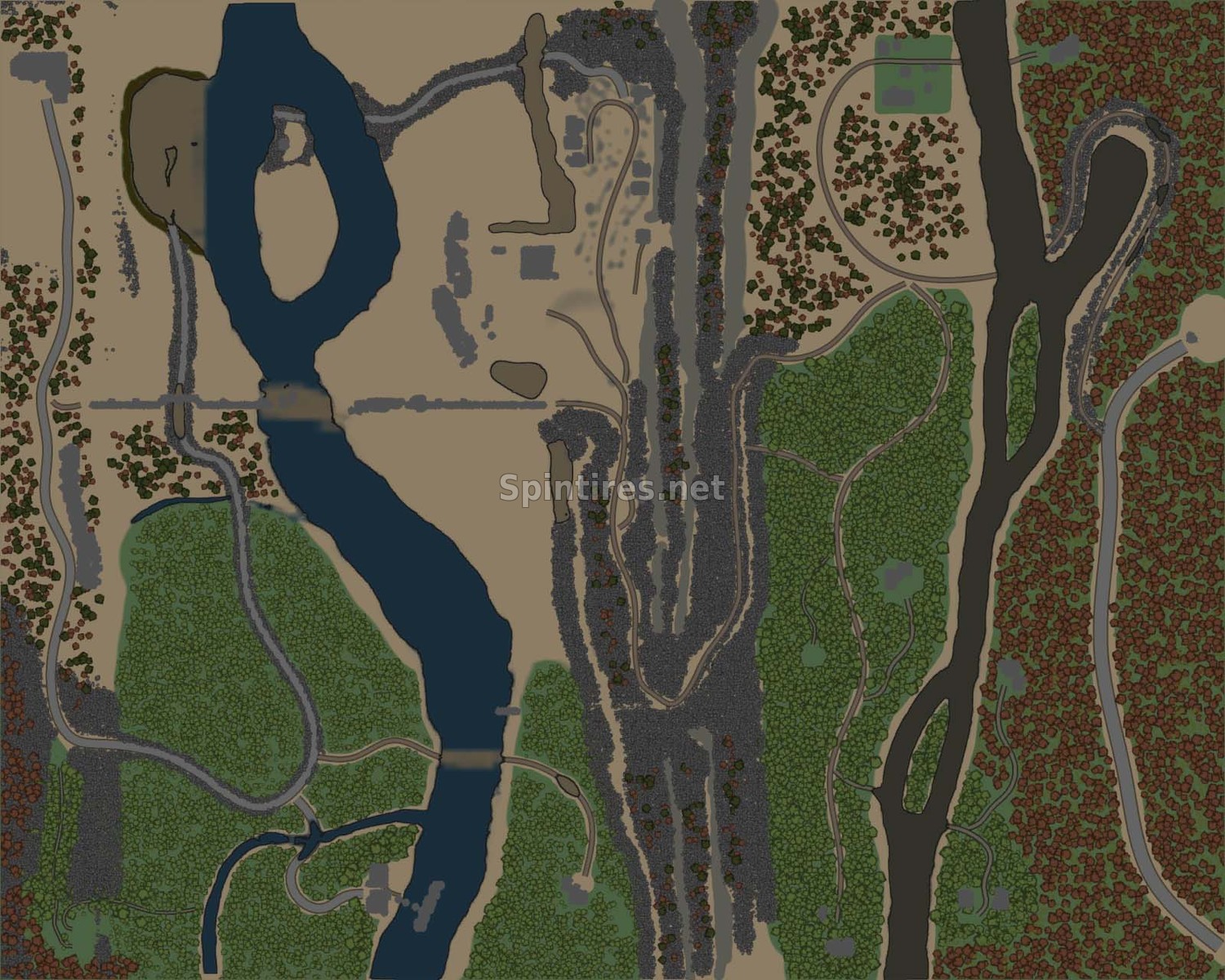 Карта «Подомо - Старый грузовой порт» версия 1 для MudRunner для Spintires 
