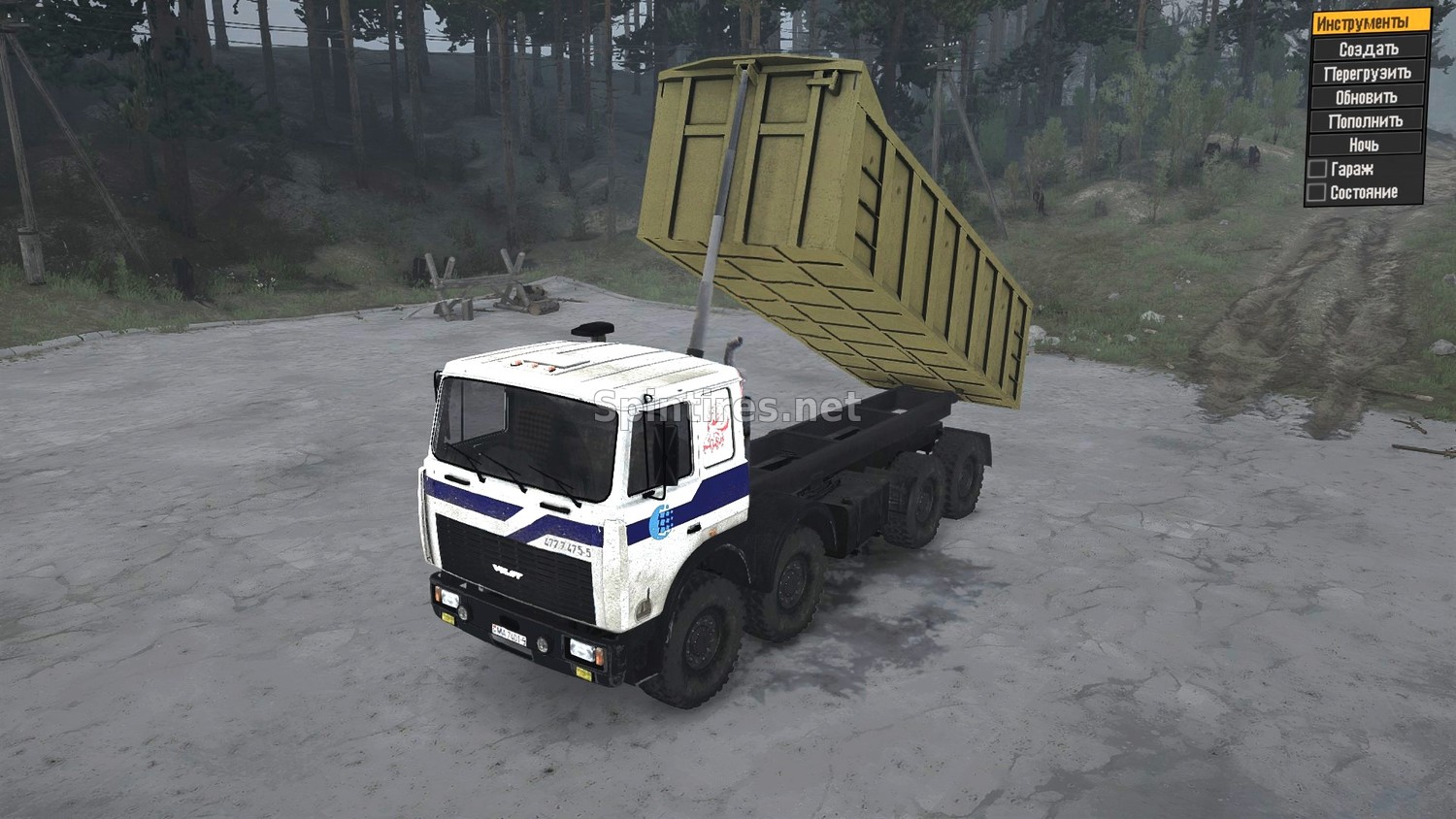 Мод МЗКТ-7401 версия 3 для MudRunner (v11.12.17) для Spintires 