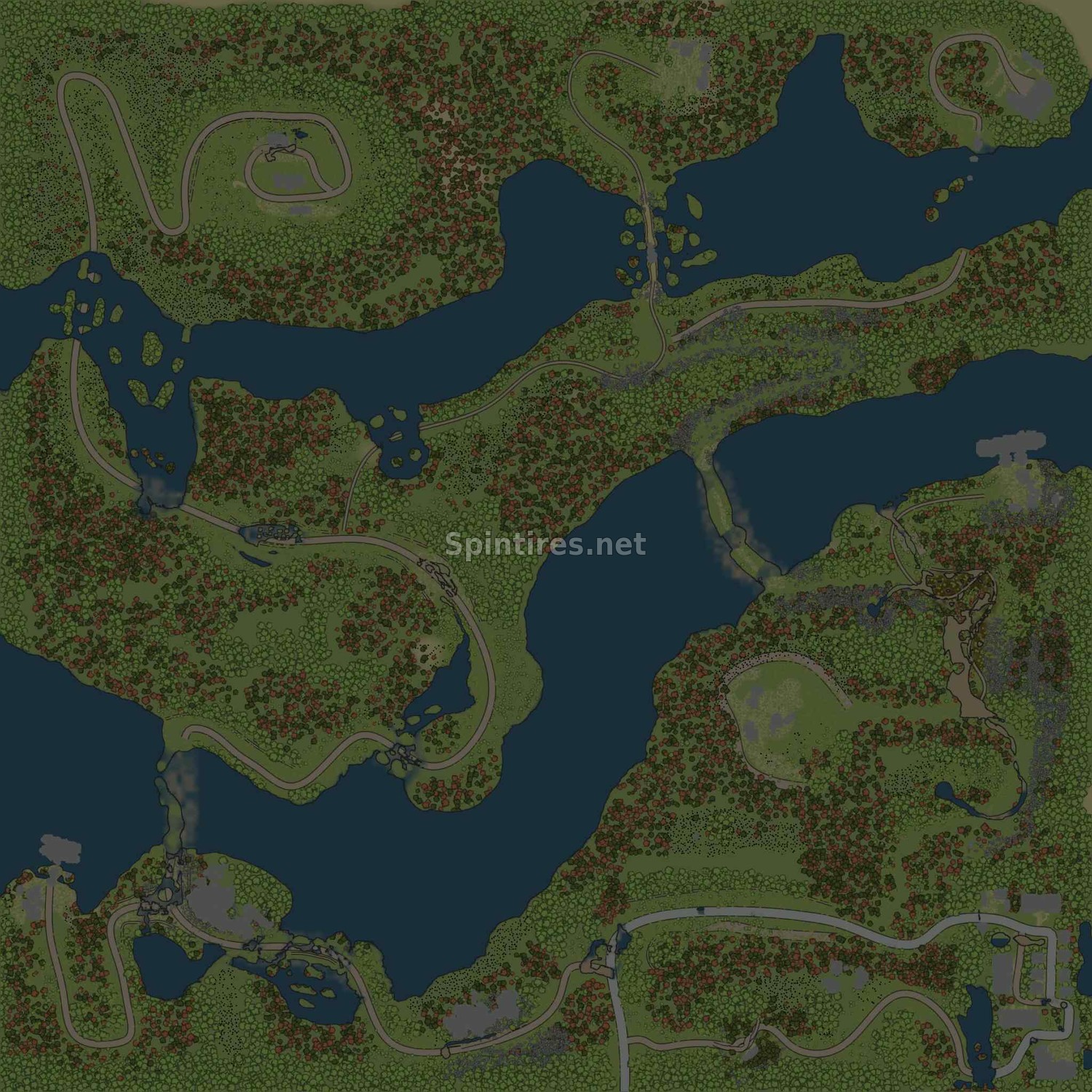 Карта «Old Vylkano» для Spintires MudRunner