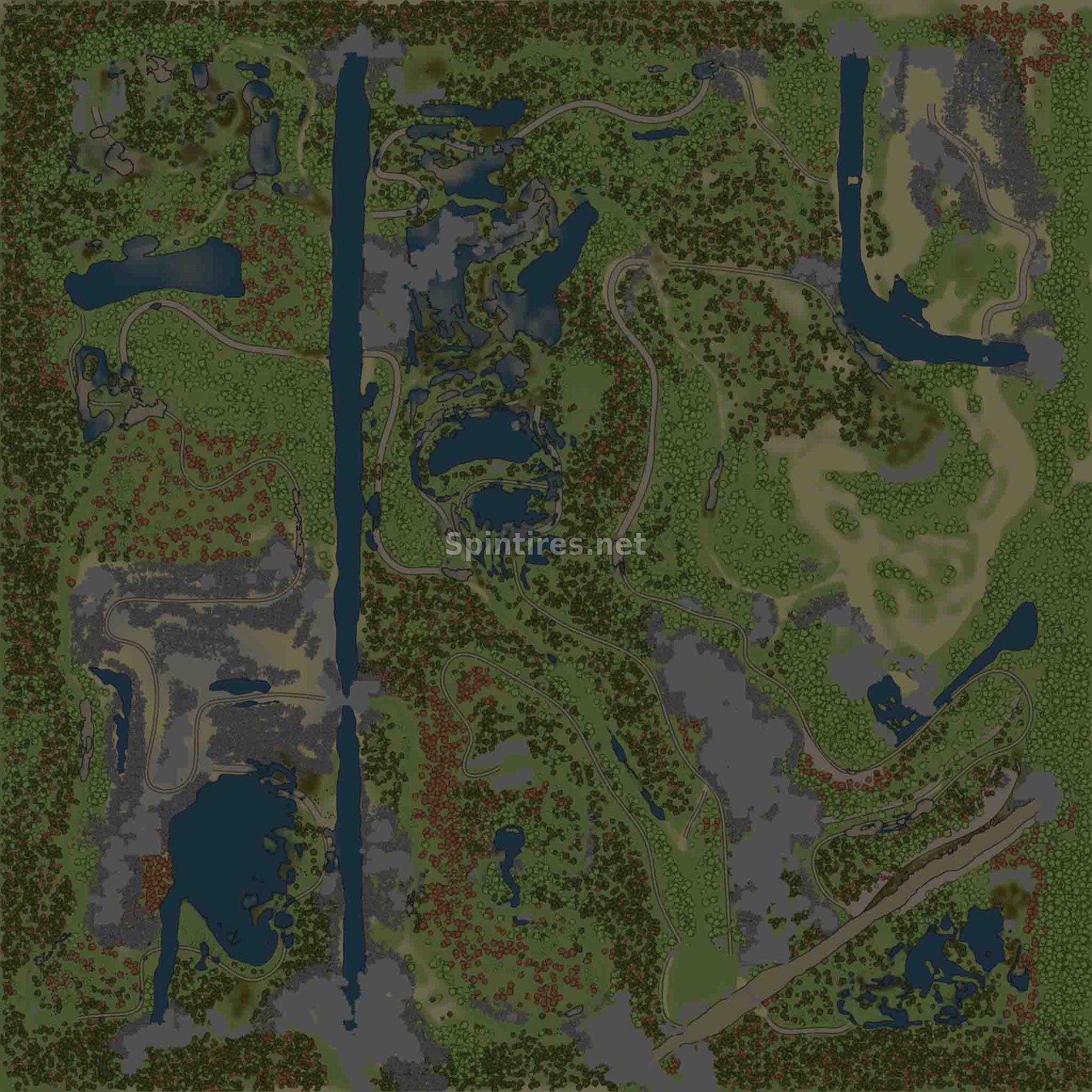 Карта «Snake trails» для Spintires: MudRunner (v29.01.18) для Spintires 