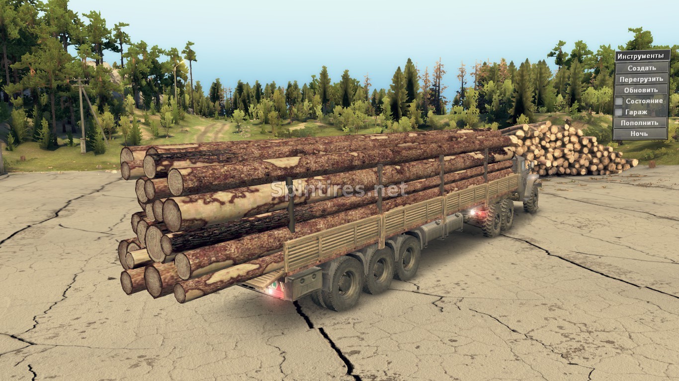 Шаланда для Spin Tires v03.03.16 для Spintires 