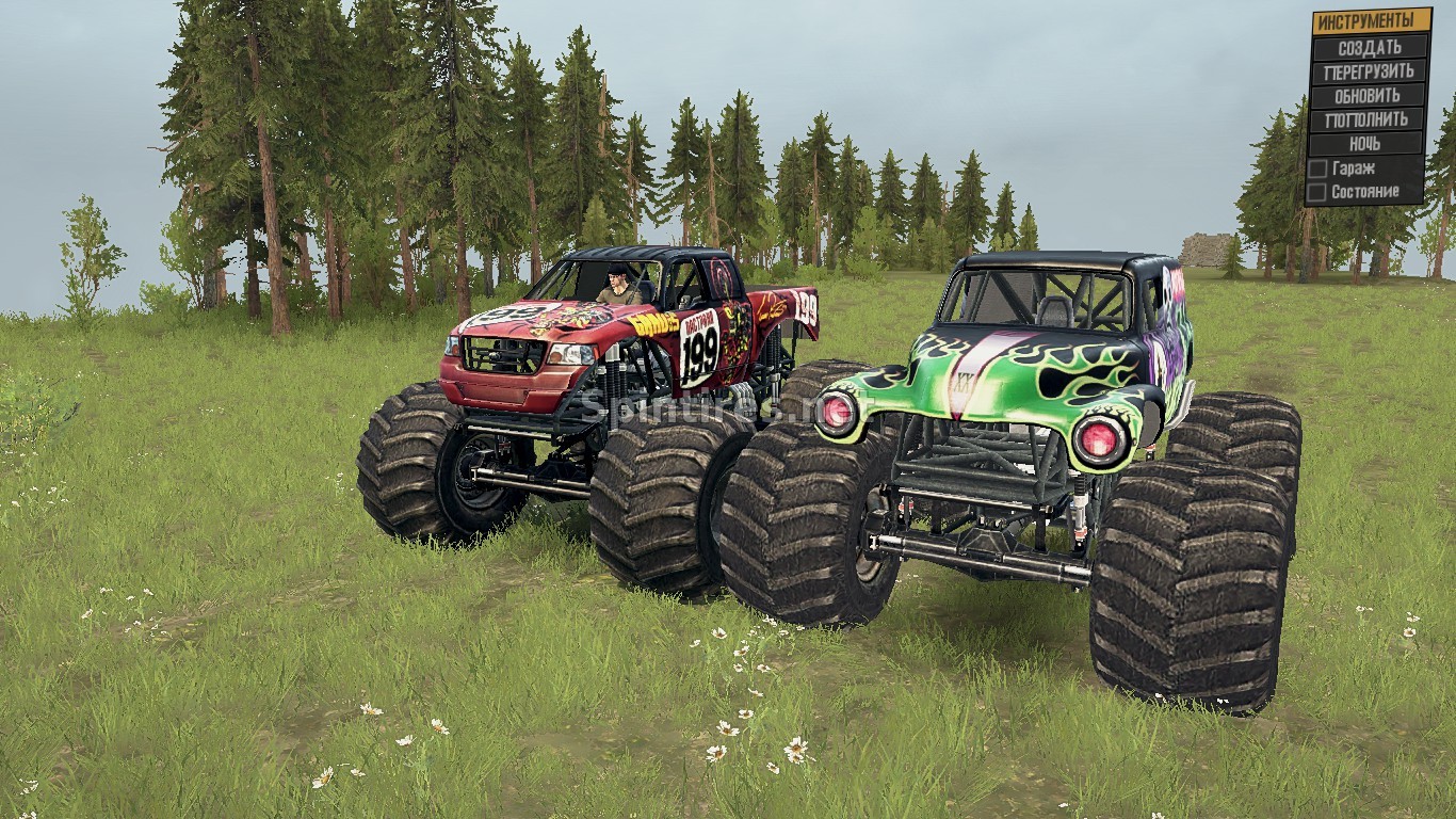Монстр версия 2 для Spintires: MudRunner (v29.01.18) для Spintires 