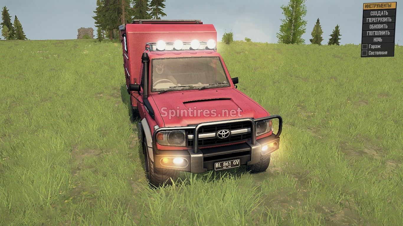 Toyota Land Cruiser 70 для Spintires: MudRunner (v29.01.18) для Spintires 