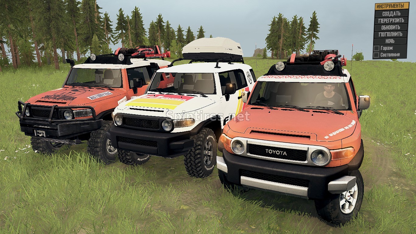 Toyota Cruiser FJ pack для Spintires: MudRunner (v29.01.18) для Spintires 