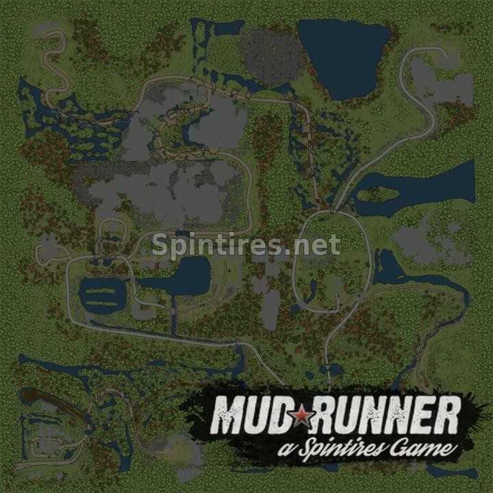 Карта «Болотная жижа» для Spintires: MudRunner (v29.01.18) для Spintires 