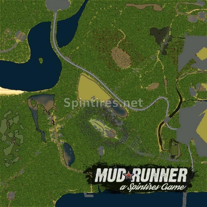 Карта «Средняя полоса 2» для Spintires: MudRunner (v18/03/06 для Spintires 