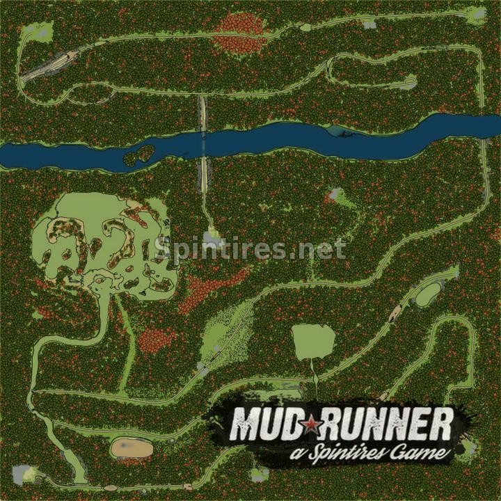 Карта «Сосновый бор 2» для Spintires: MudRunner (v18/03/06) для Spintires 