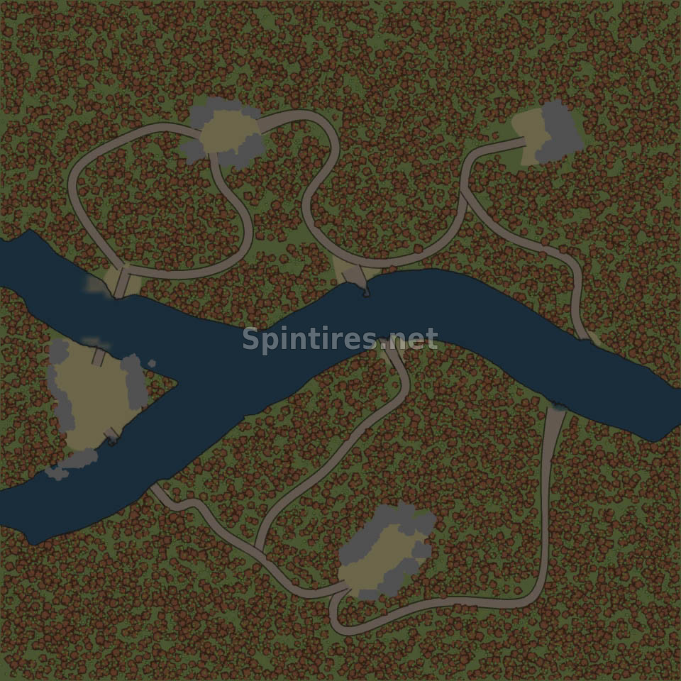 Карта «Через реку» для Spintires: MudRunner (v29.01.18) для Spintires 