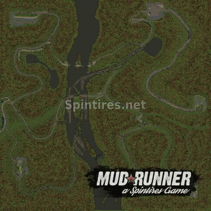 Карта «На том берегу реки» для Spintires: MudRunner (v18/03/06) для Spintires 