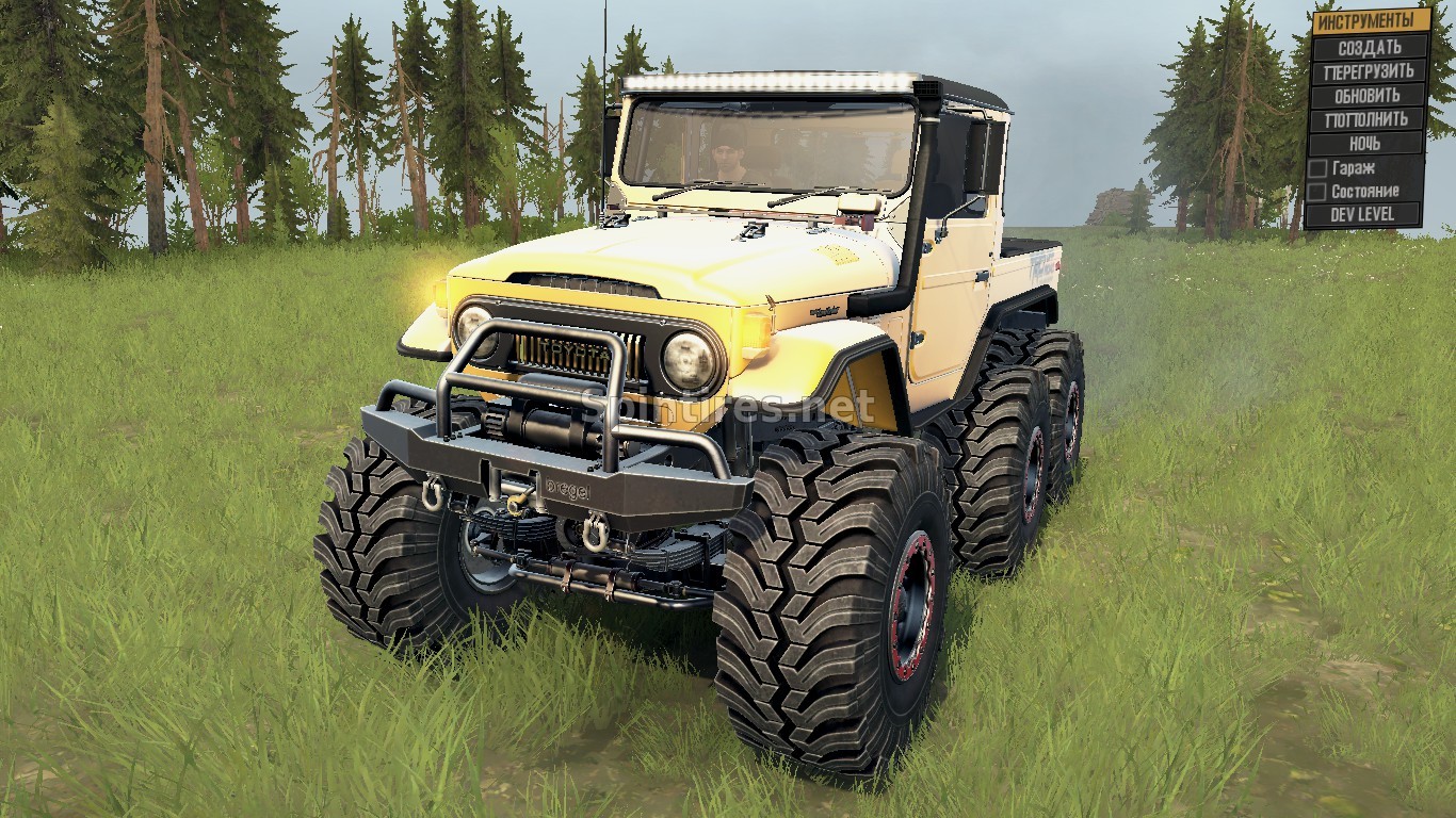 Toyota FJ40 6x6 для Spintires: MudRunner (v18/03/06) для Spintires 