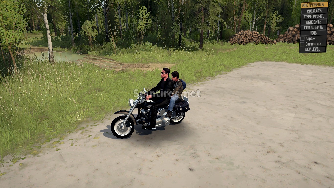 Мод Harley Davidson Fatboy для Spintires: MudRunner (v18/03/06) для Spintires 