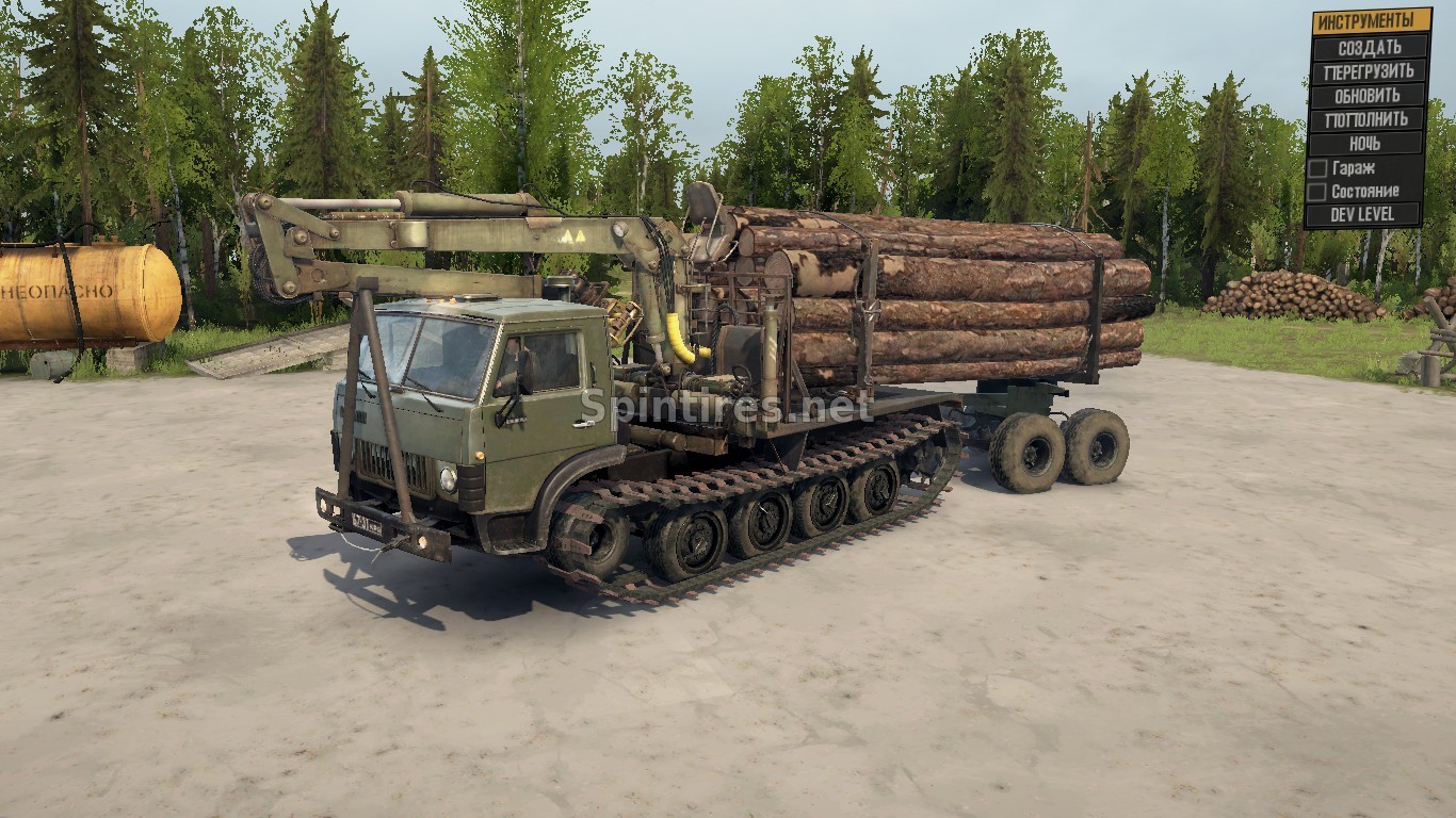 КамАЗ-4310 Гусеничный версия 2 для Spintires: MudRunner (v18/03/06) для Spintires 