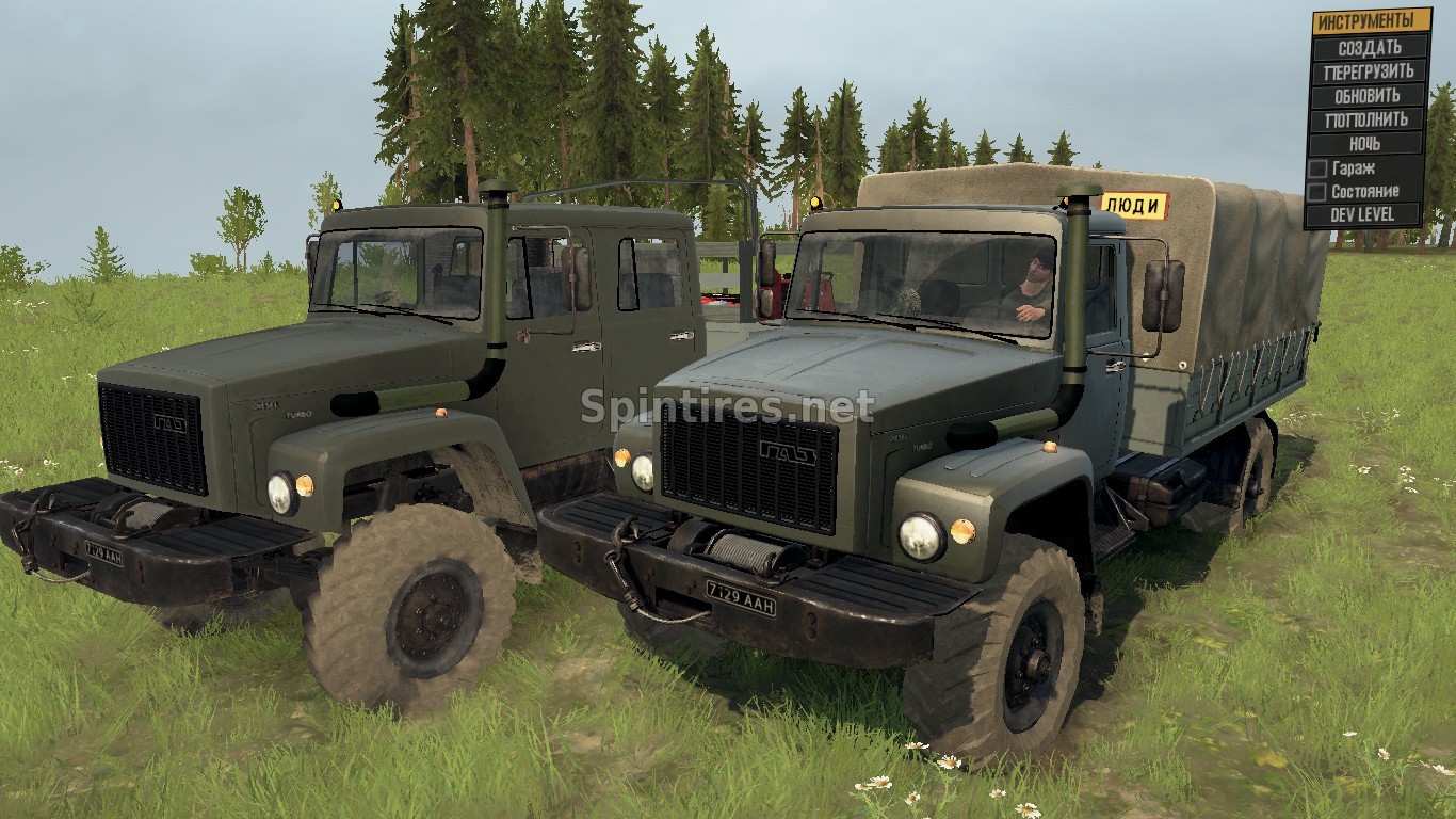 Газ-3308 «Садко» версия 5 для Spintires: MudRunner (v18/03/06) для Spintires 