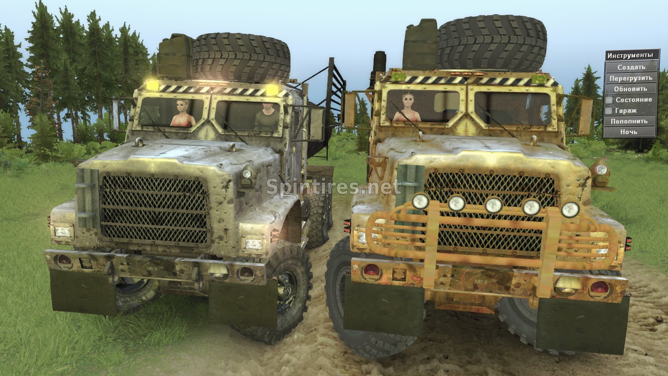 Oshkosh MTVR 6x6 для Spin Tires v03.03.16 для Spintires 