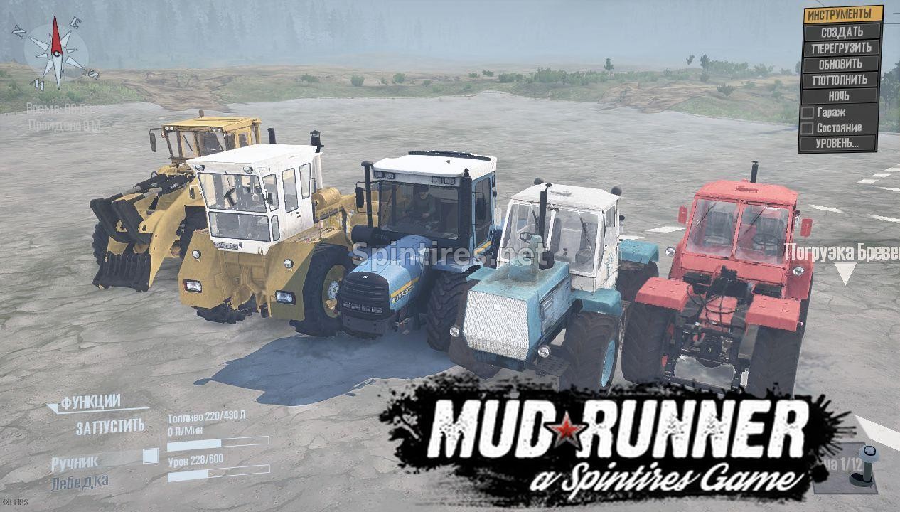 Пак Тракторов для Spintires: MudRunner (v18/05/21) для Spintires 