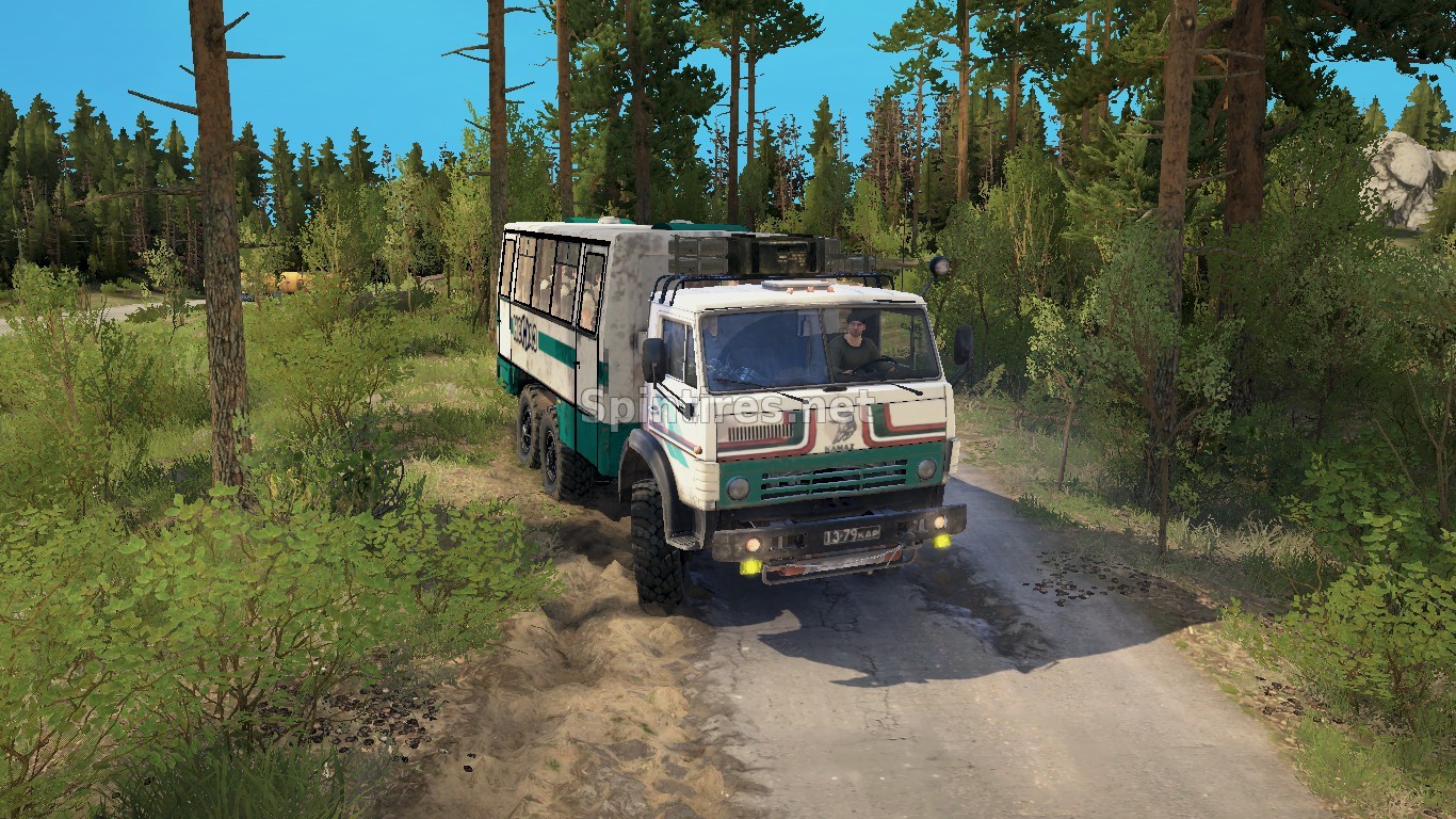 Камаз-4310 Green Stripes для Spintires: MudRunner (v18/05/21) для Spintires 