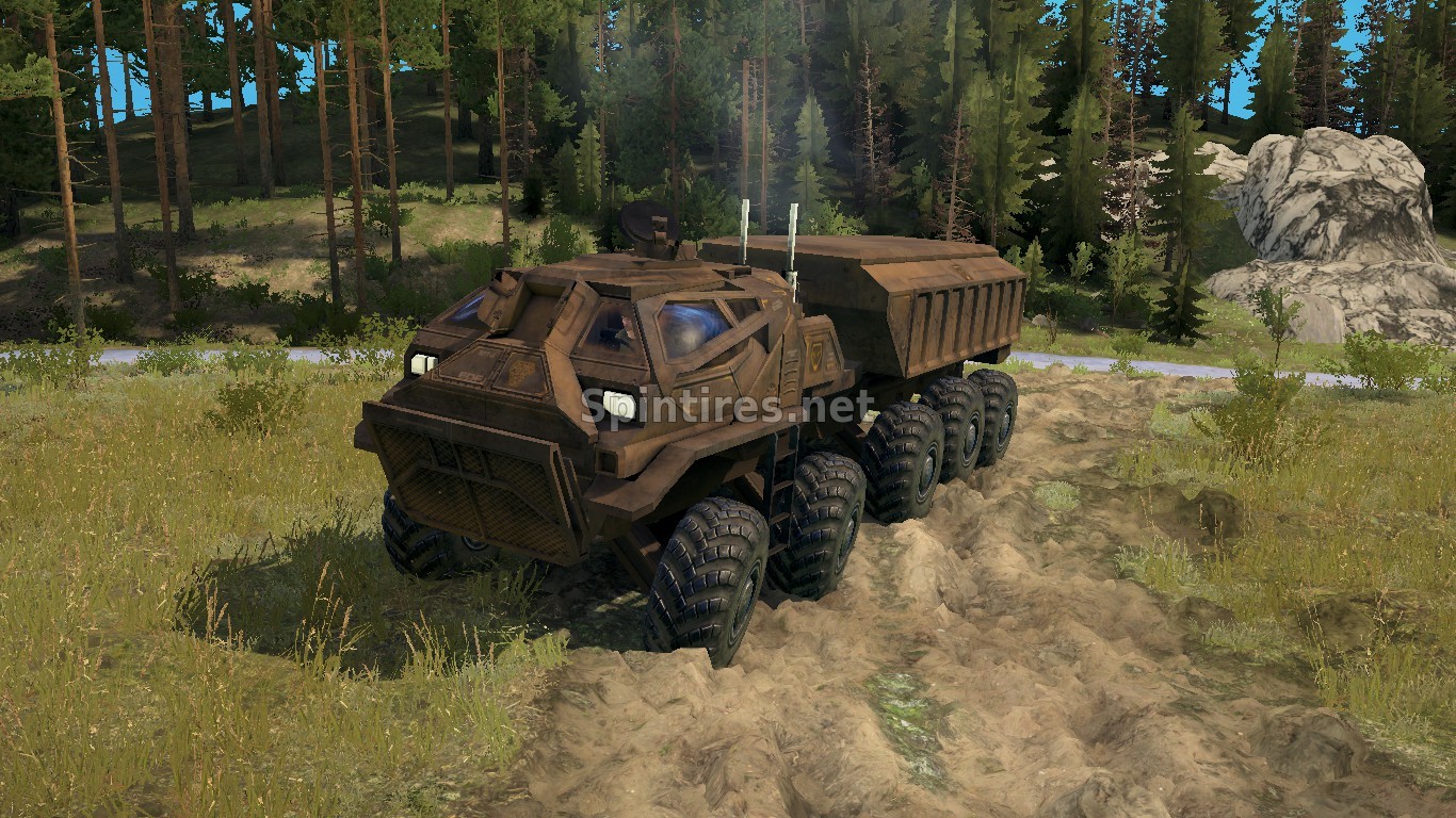EDF Supply Truck (SCI-FI) для Spintires: MudRunner (v18/05/21) для Spintires 