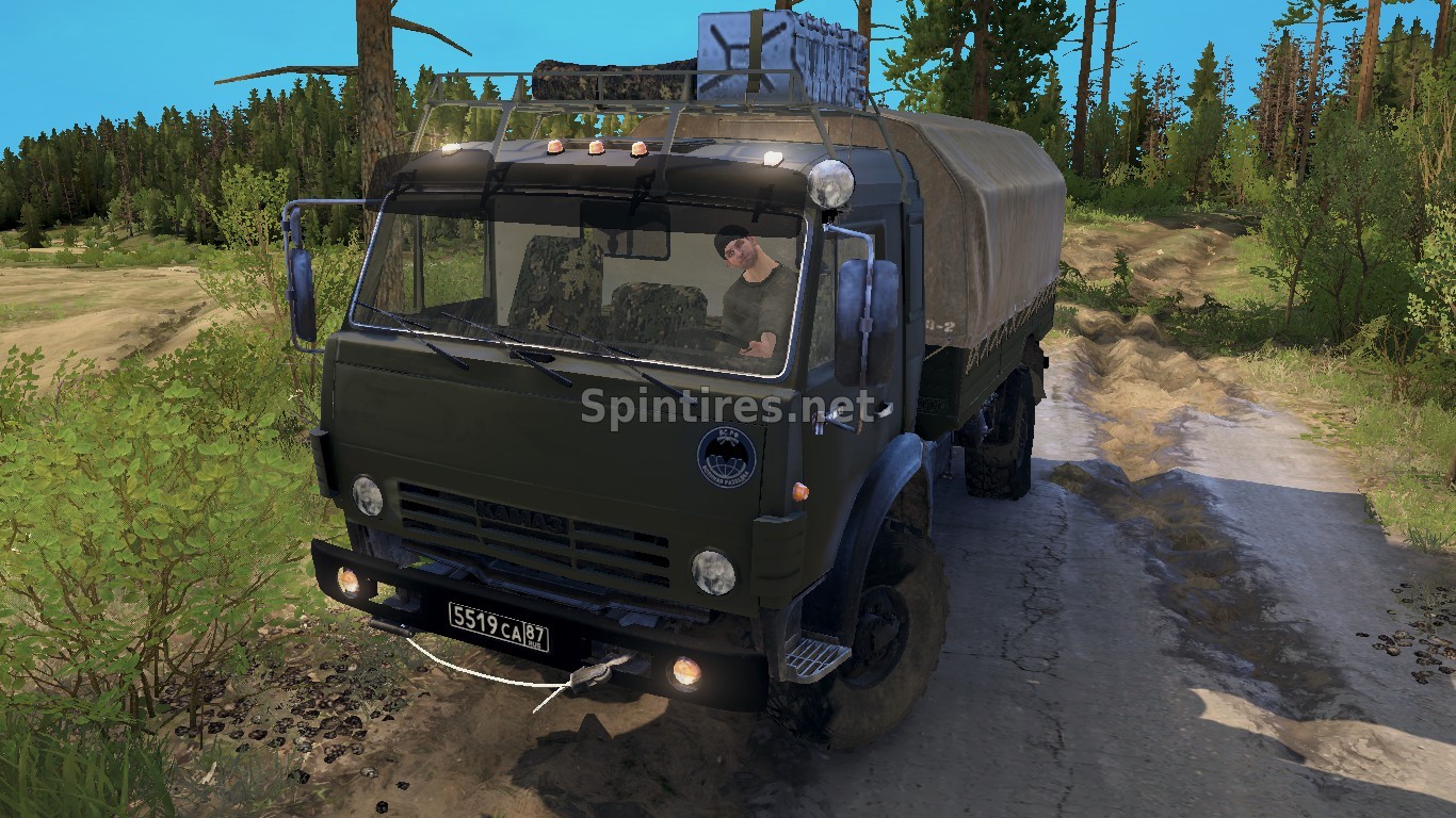 КАМАЗ 43501 ВДВ ДЛЯ SPINTIRES: MUDRUNNER (V18/05/21) для Spintires 
