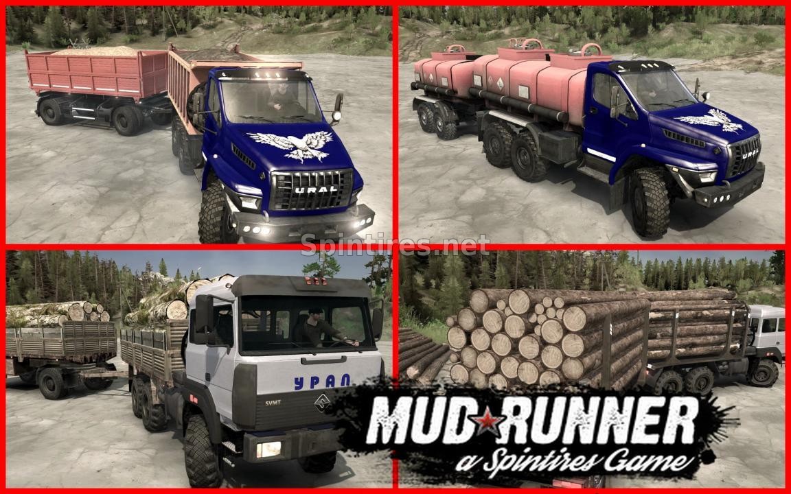 ПАК УРАЛОВ ДЛЯ SPINTIRES: MUDRUNNER (V18/10/18) для Spintires 