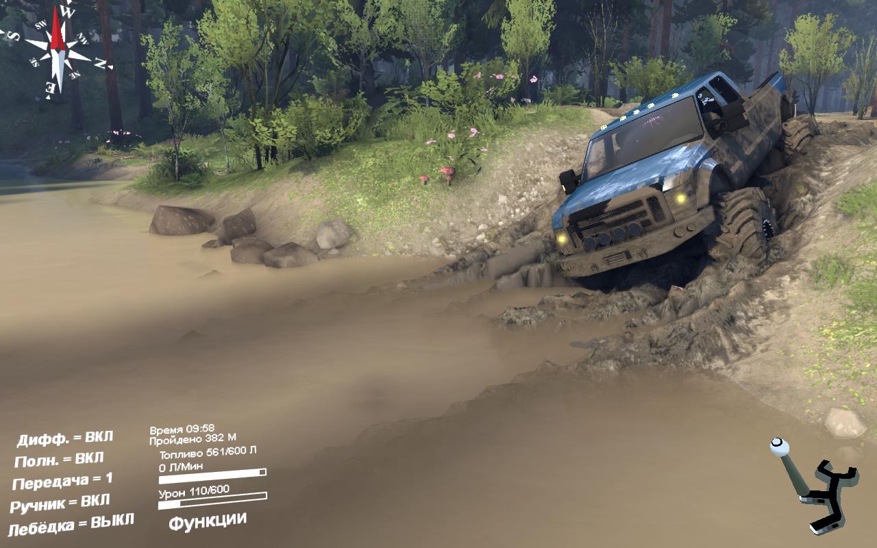 Мод Ford F350 версия 1.0 для Spin Tires 2014 для Spintires 