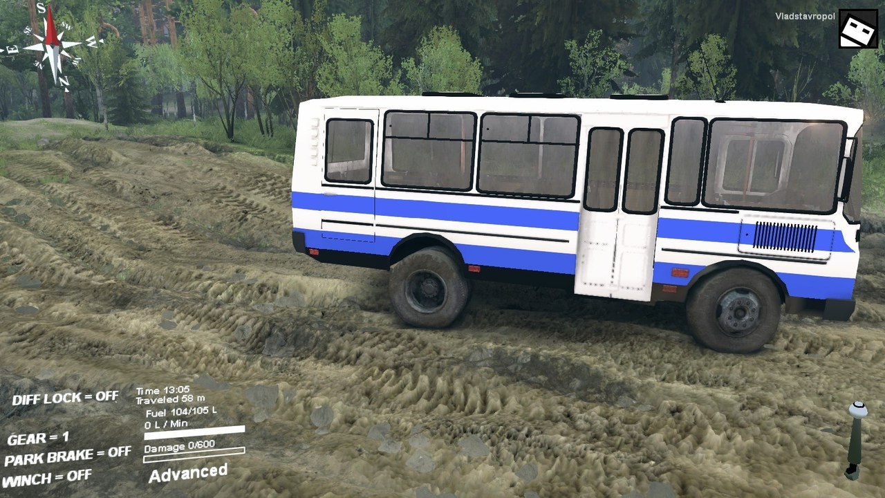 Мод ПАЗ-3205 для Spin Tires 2014 для Spintires 