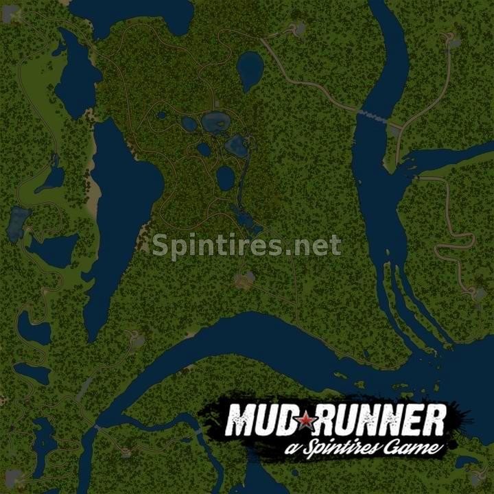 Карта остров mudrunner