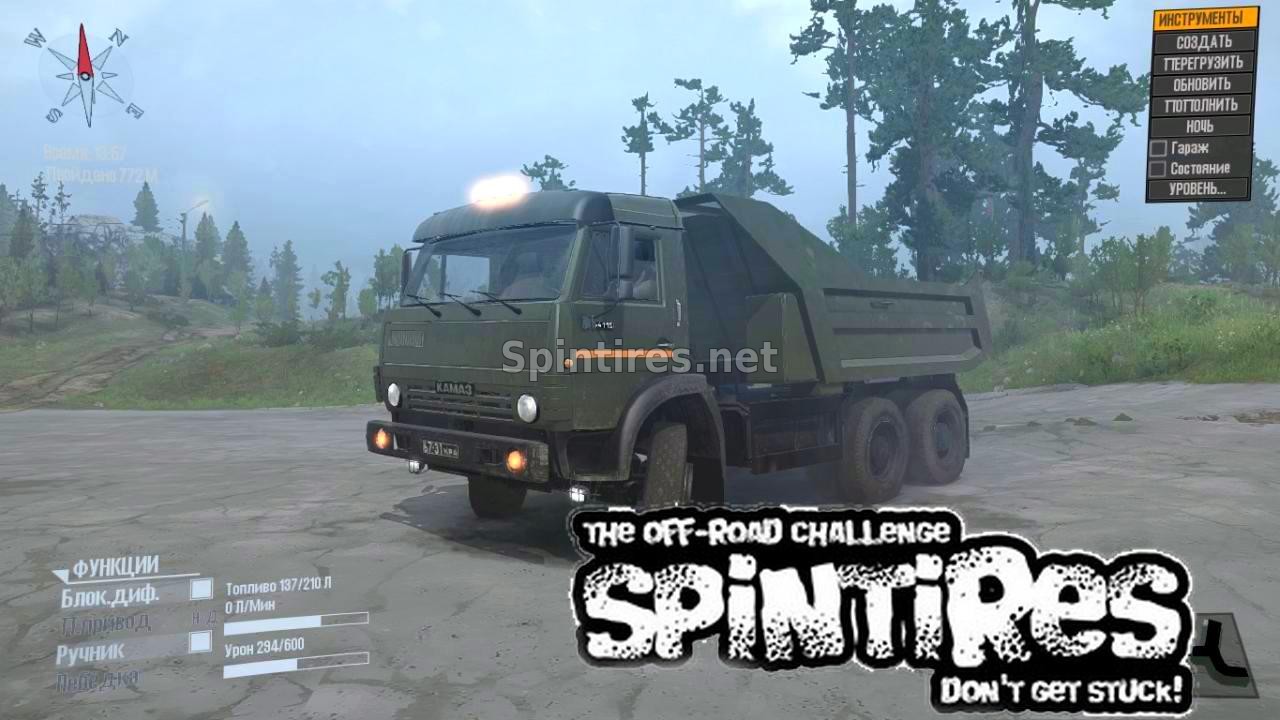 Камаз 5410 для Spin Tires v03.03.16 для Spintires 