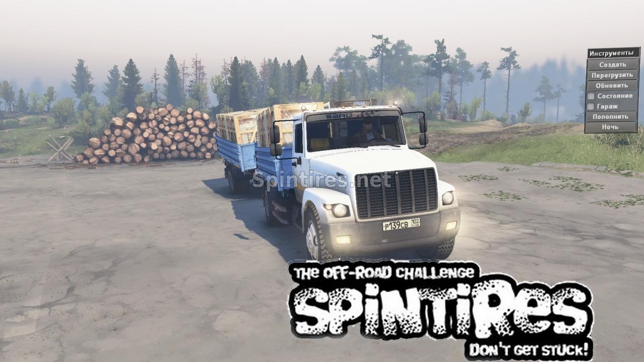 Газ 33077 4x2 для Spin Tires v03.03.16 для Spintires 