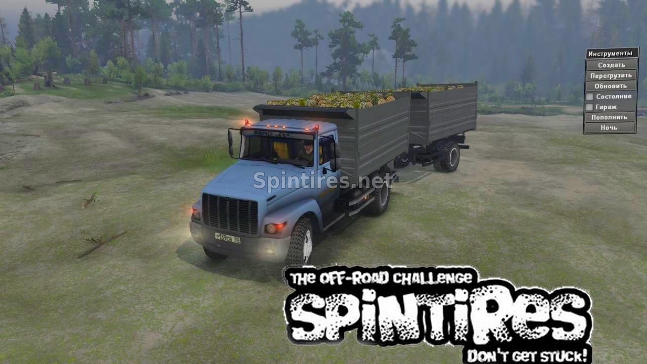 Газ 33077 4х2 для Spin Tires v03.03.16 для Spintires 