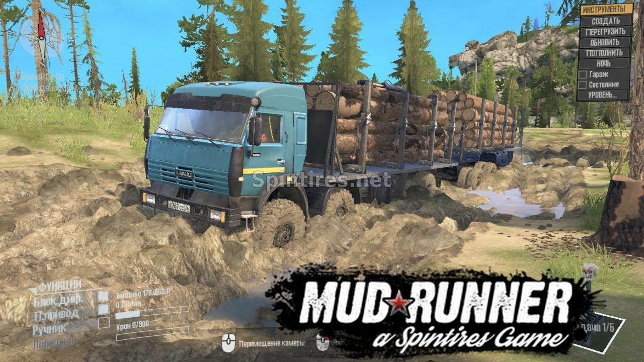 КАМАЗ-6350 для Spintires: MudRunner (v19.11.18) для Spintires 