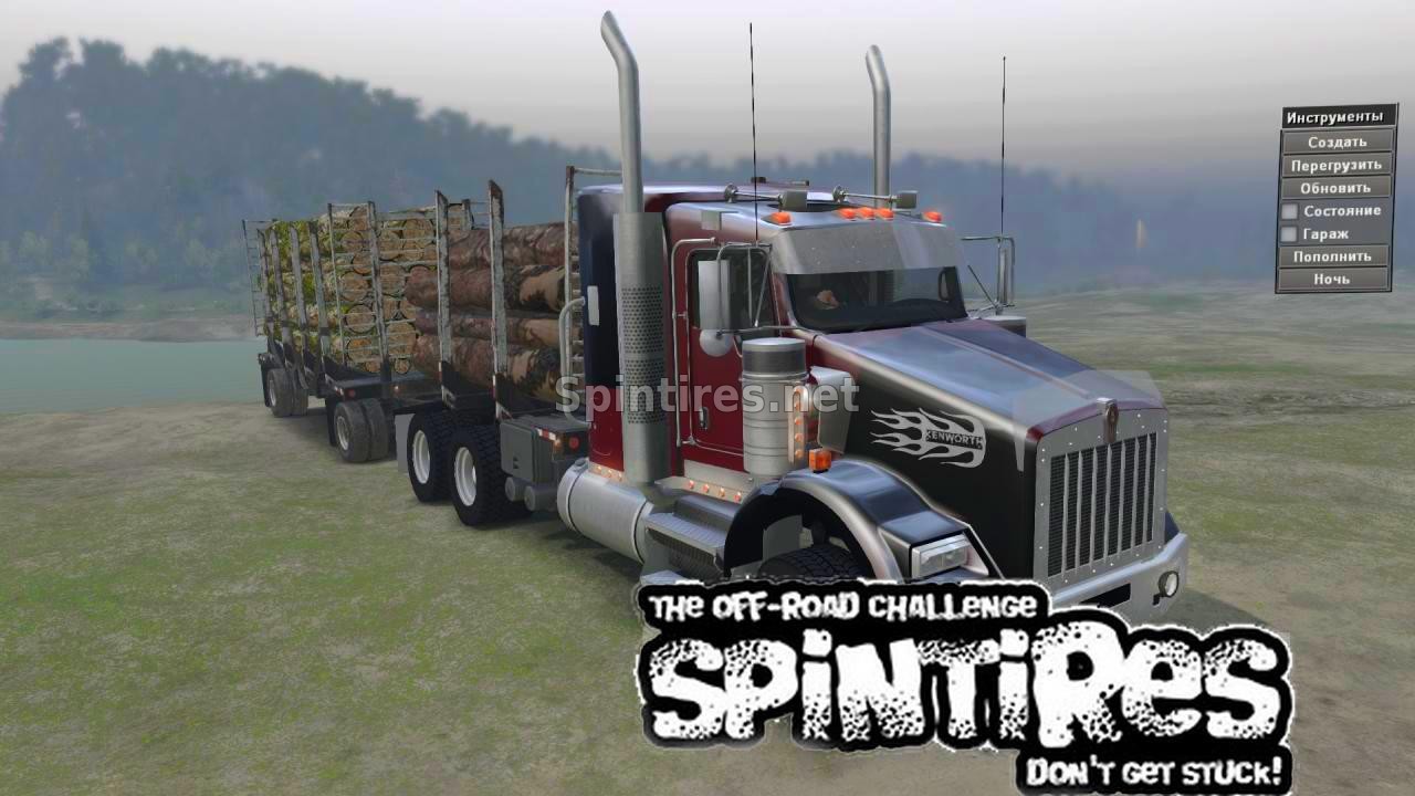 Kenworth T800 для Spin Tires v03.03.16 для Spintires 