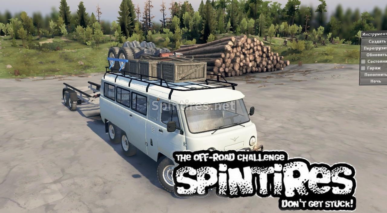 УАЗ-452 6x6 для Spin Tires v03.03.16 для Spintires 