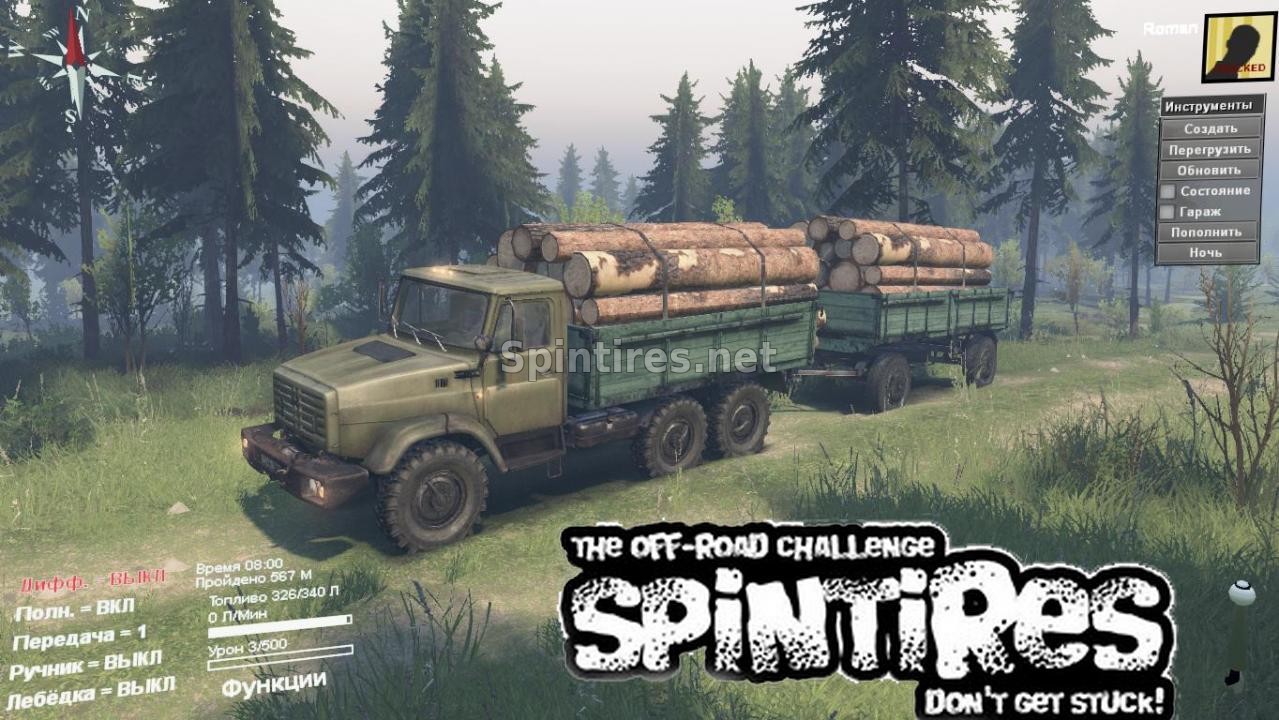 ЗиЛ-4334 для Spin Tires v03.03.16 для Spintires 