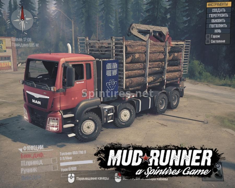 Man TGS 18.480 для Spintires: MudRunner (v18.10.18) для Spintires 