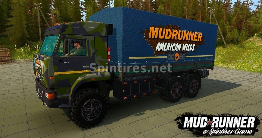 КамАЗ 65221 6x6 для Spintires: MudRunner (v22.03.19) для Spintires 