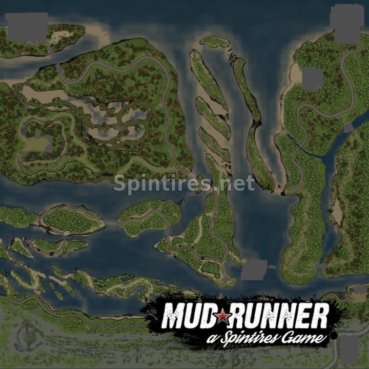 Карта «Сила Реки» для Spintires: MudRunner (v22.03.19) для Spintires 