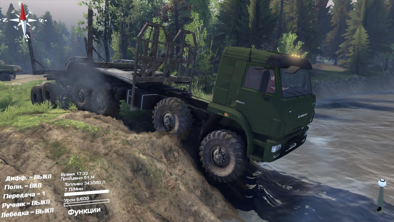 Камаз Ураган версия 2.0 для SpinTires 2014 для Spintires 
