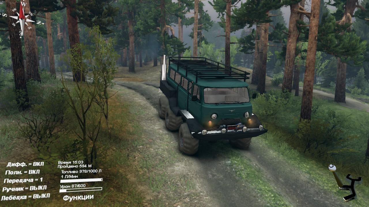Уаз 6х6 для SpinTires 2014 для Spintires 