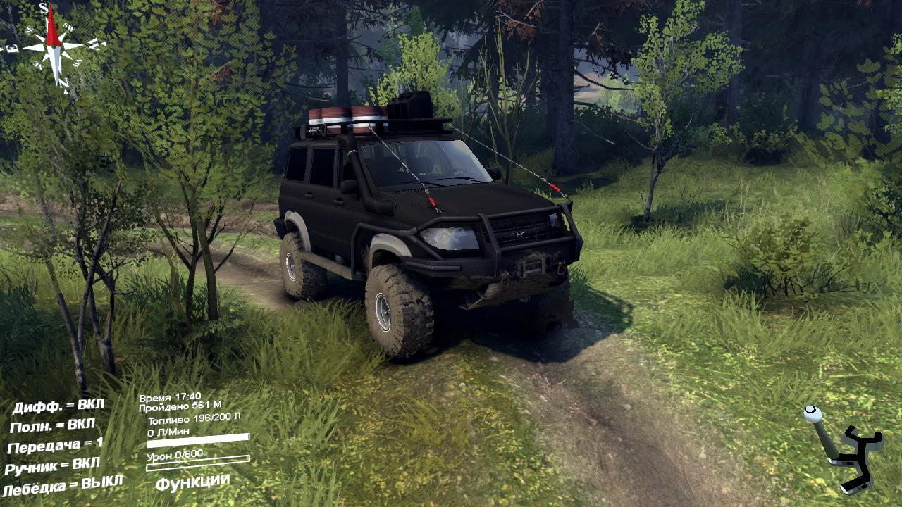 Uaz patriot v3.0 для SpinTires 2014 для Spintires 