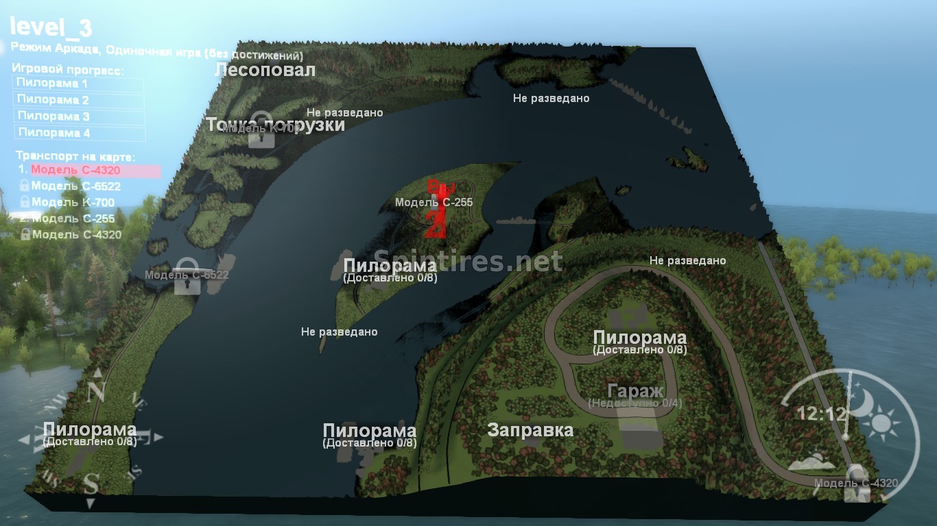 Карта «Неудержимая река» для SpinTires v03.03.16 для Spintires 