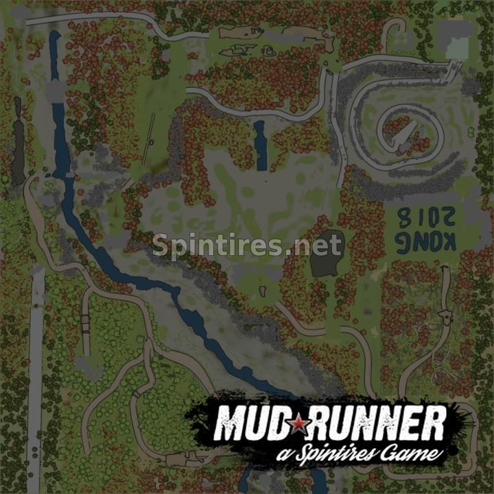 Карта «kongTvision» для Spintires: MudRunner (v22.03.19) для Spintires 