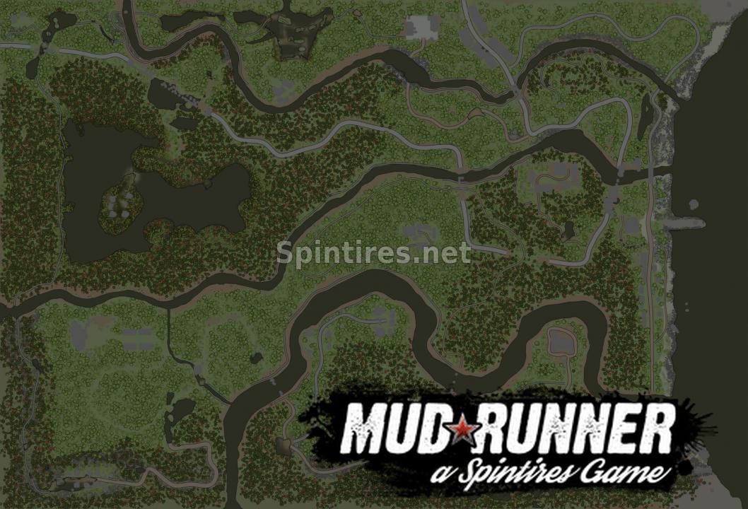 Карта «Рыбачий посёлок» для Spintires: MudRunner (v18.10.18) для Spintires 