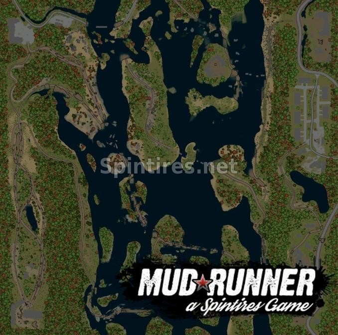 Карта «Разлив» для Spintires: MudRunner (v22.03.19) для Spintires 