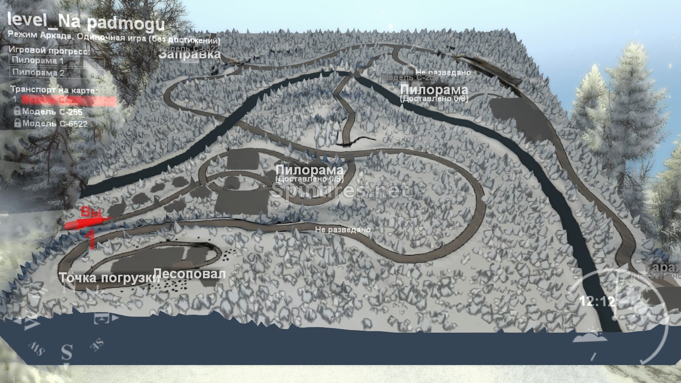 Карта «На подмогу» для SpinTires v03.03.16 для Spintires 