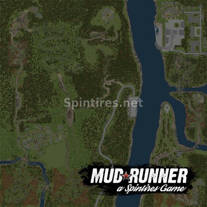 Карта «Через реку 2» для Spintires: MudRunner (v10.06.19) для Spintires 