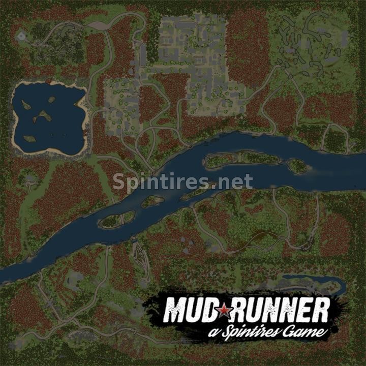Карта «Через Реку» для Spintires: MudRunner (v22.03.19) для Spintires 