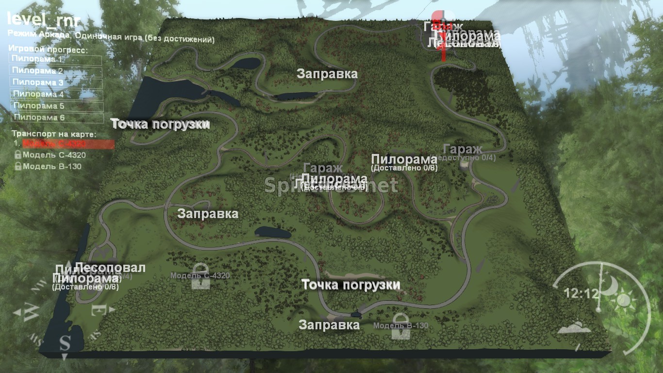 Карта «RigNRoll» для SpinTires v03.03.16 для Spintires 