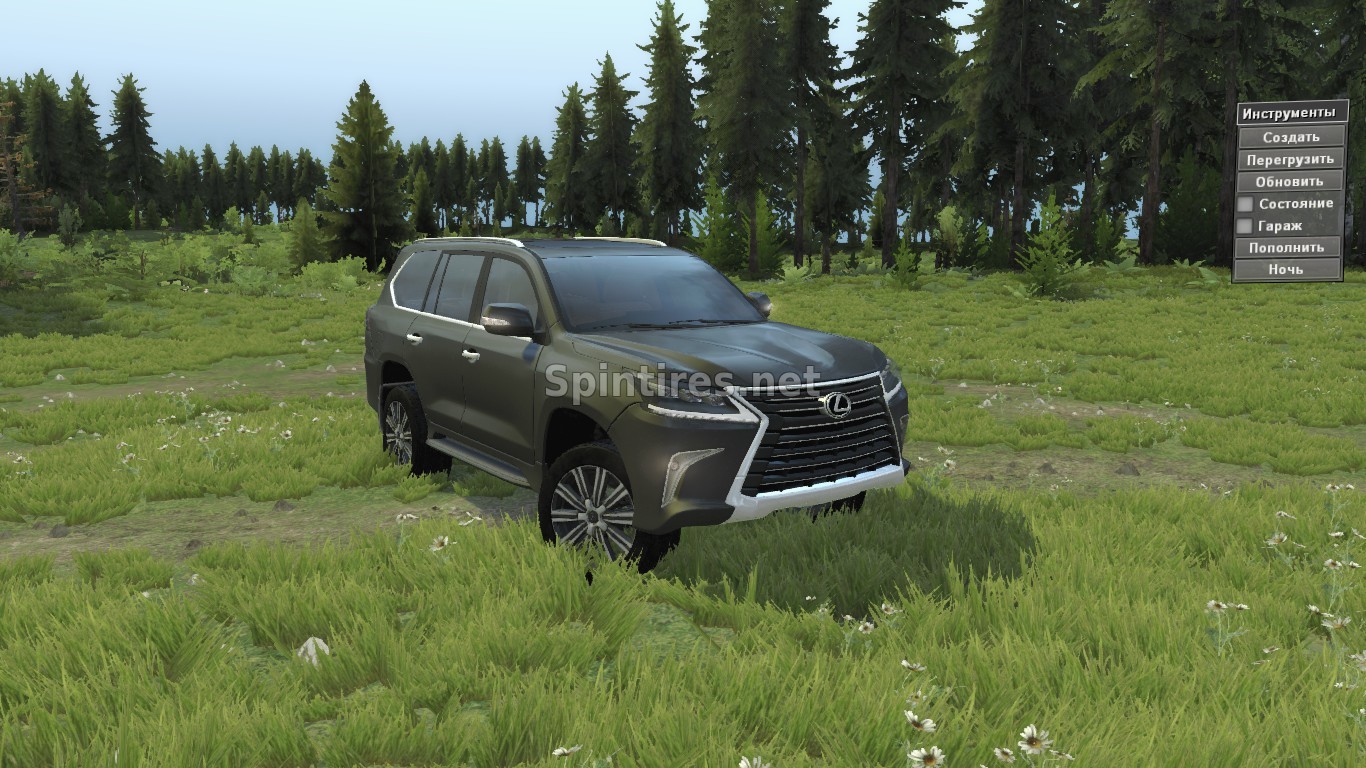 Мод Lexus LX570 2018 для SpinTires v1.4х для Spintires 