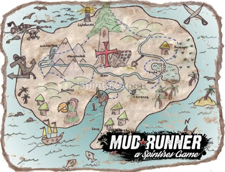 Карта «Hard road» для Spintires: MudRunner (v14.08.19) для Spintires 