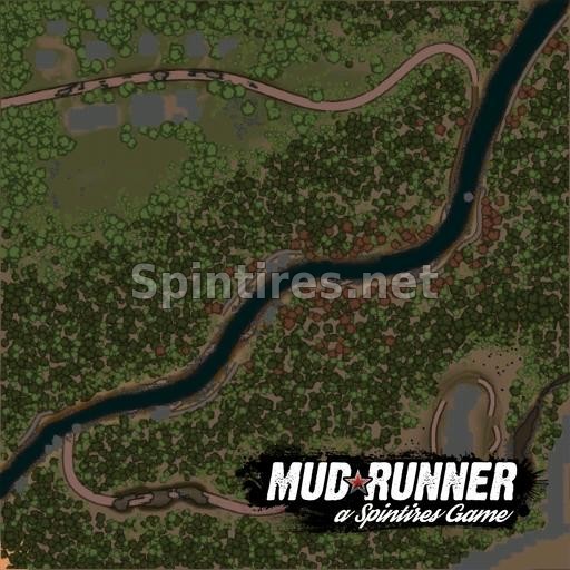 Карта «У подножия» для Spintires: MudRunner (v10.06.19) для Spintires 